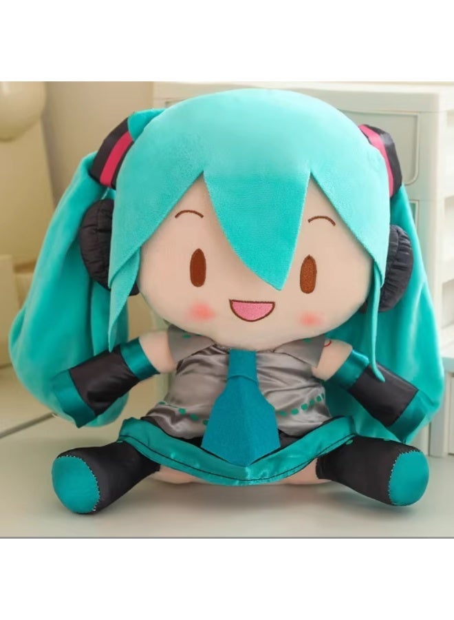 general Tie Hatsune Miku Plush Toy Special Plush Pillow Soft Plush Toy Soft Plush Doll Charming Hatsune Miku Plush Toy Doll, Perfect for Home Décor, Best Gift for Loved One (approx. 32 cm) - Image 1